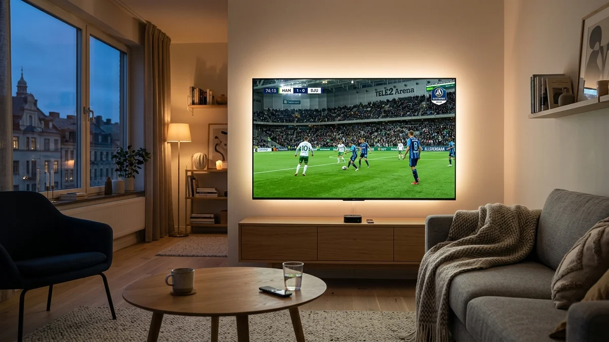 Se Allsvenskan utan TV4 Play 2026 i 4K på Smart TV i svenskt vardagsrum